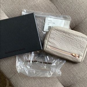 Alexander Wang Fumo wristlet-Lilac/Rose Gold